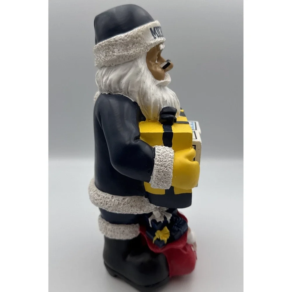 Michigan Wolverines Santa Figure Days Til Christmas Countdown Blocks